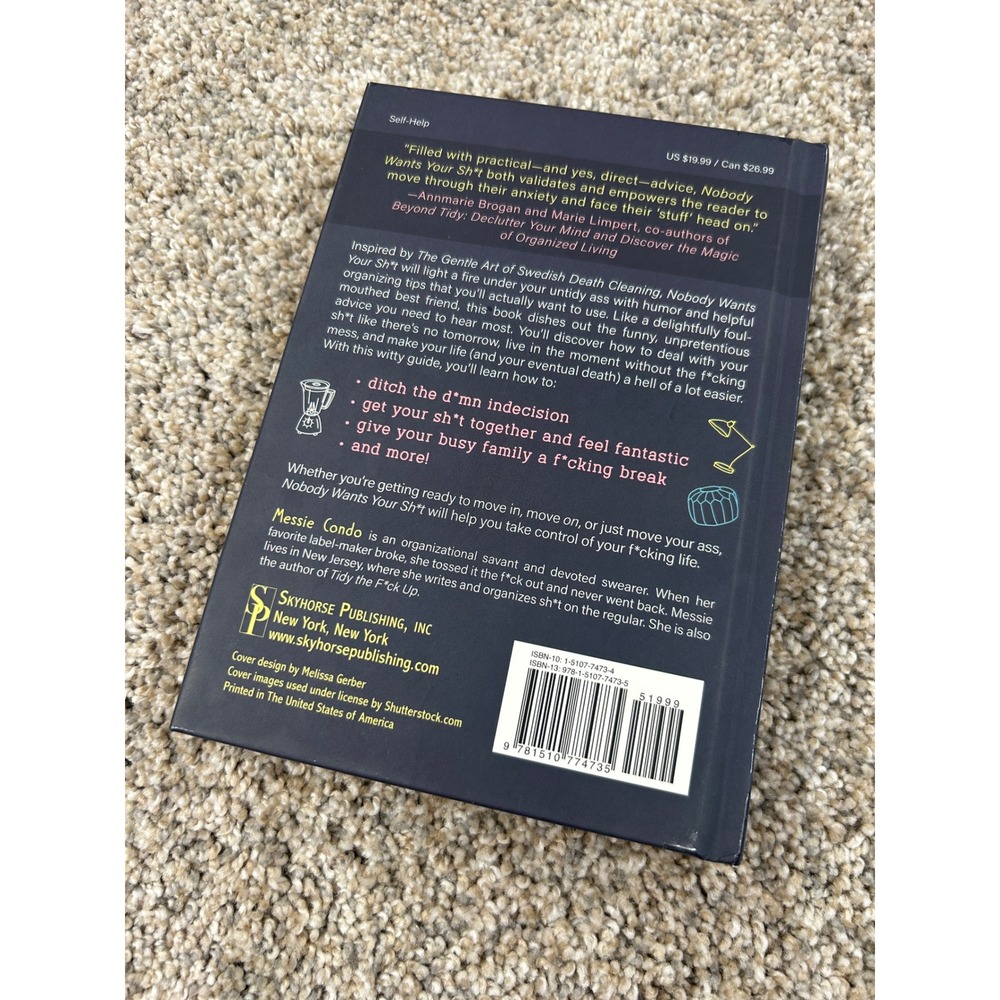 Nobody Wants Your Sh*t Decluttering Book Messie Condo Hardcover 9781510774735 - Picture 2 of 3